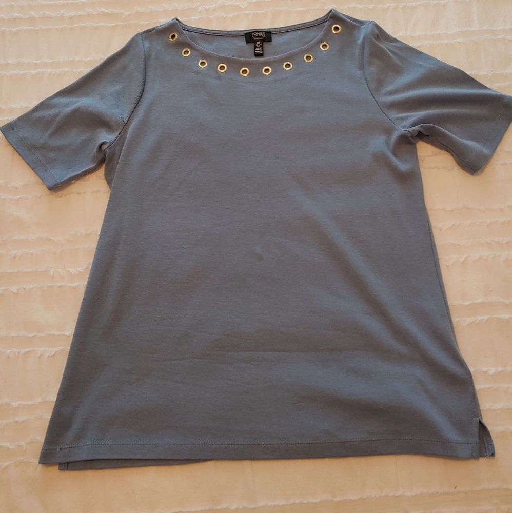 Jones new york sky blue t-shirt